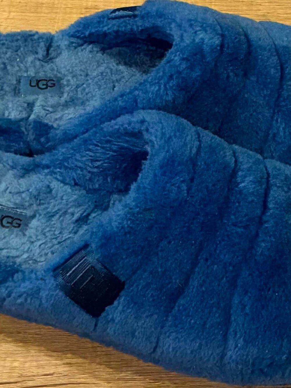 UGG Men's Fluff You Slipper size 12 Classic Blue EUC